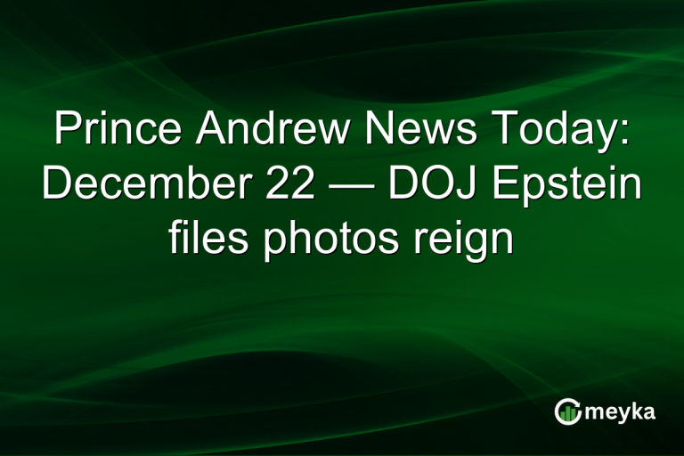Prince Andrew News Today: December 22 — DOJ Epstein files photos reign