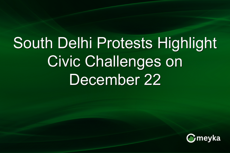 South Delhi Protests Highlight Civic Challenges on December 22