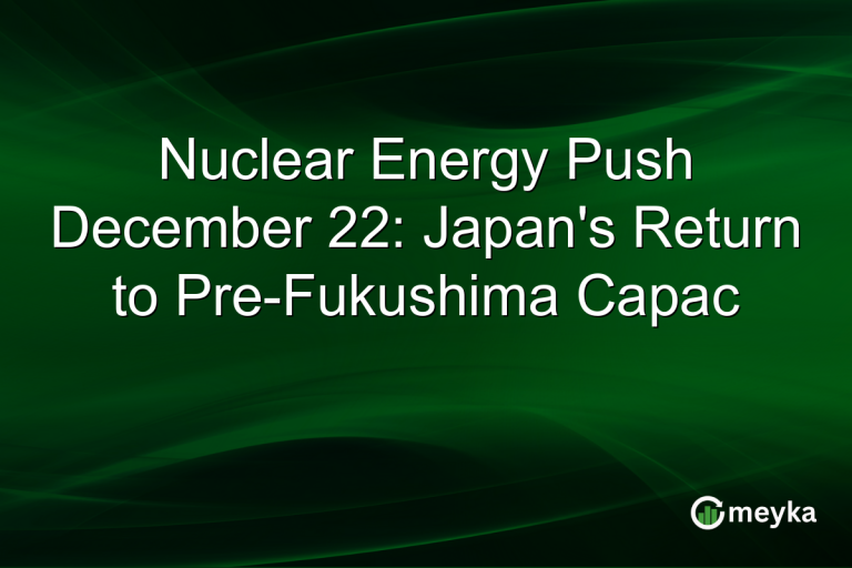 Nuclear Energy Push December 22: Japan's Return to Pre-Fukushima Capac