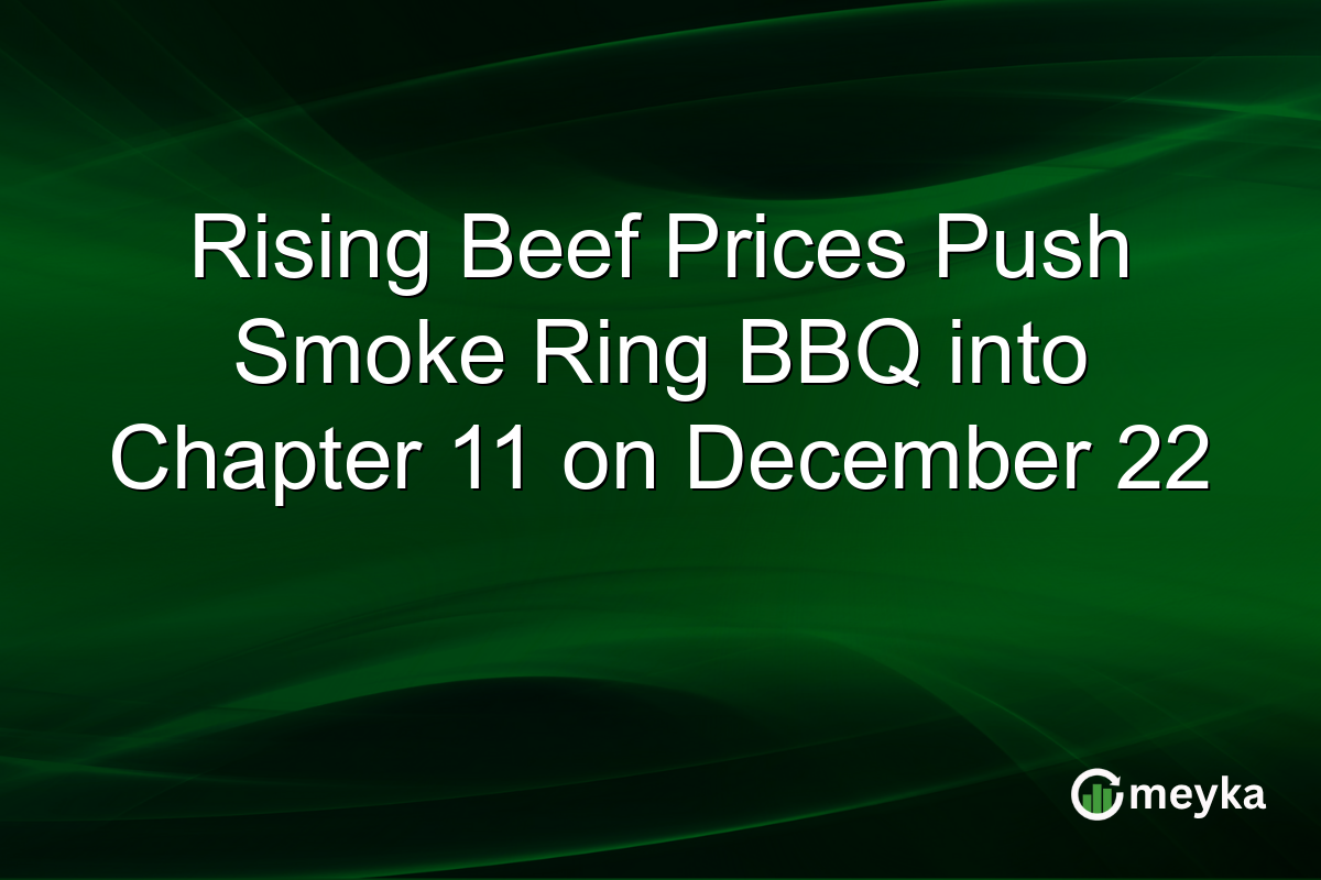 Rising Beef Prices Push Smoke Ring BBQ into Chapter 11 on December 22
