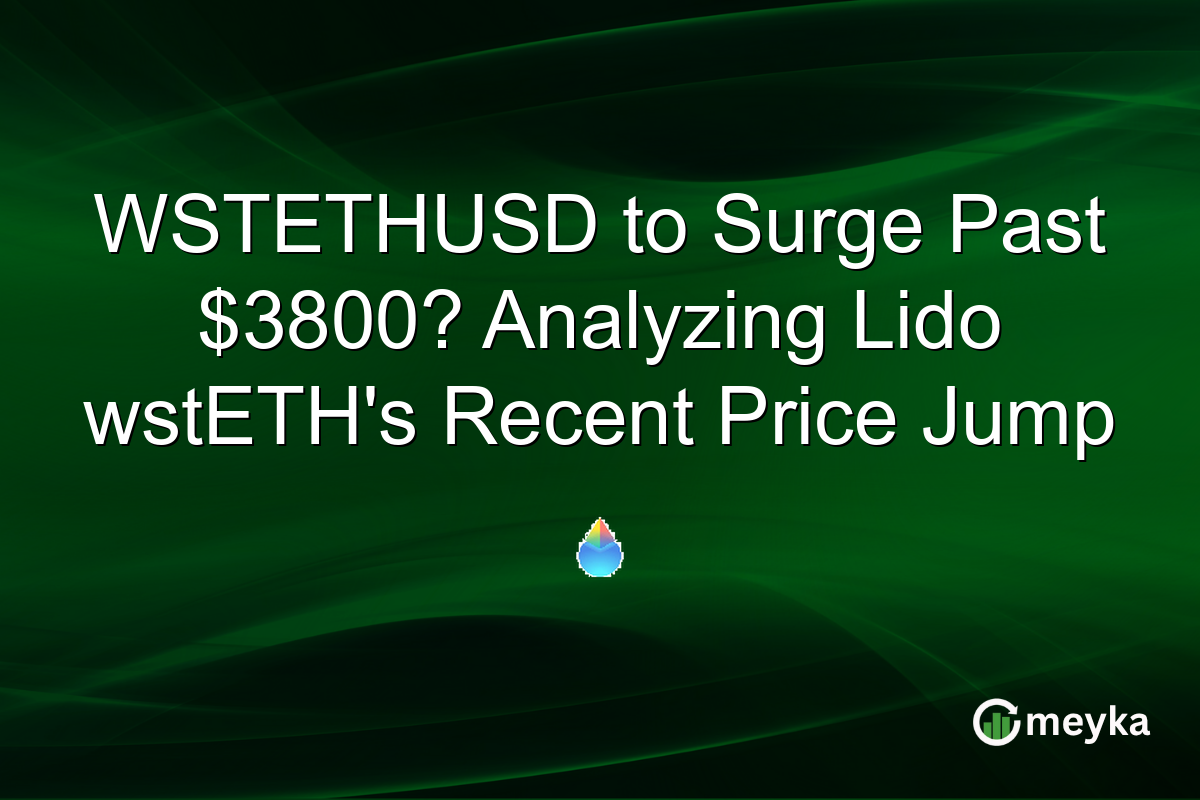 WSTETHUSD to Surge Past $3800? Analyzing Lido wstETH's Recent Price Jump