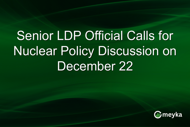 Senior LDP Official Calls for Nuclear Policy Discussion on December 22