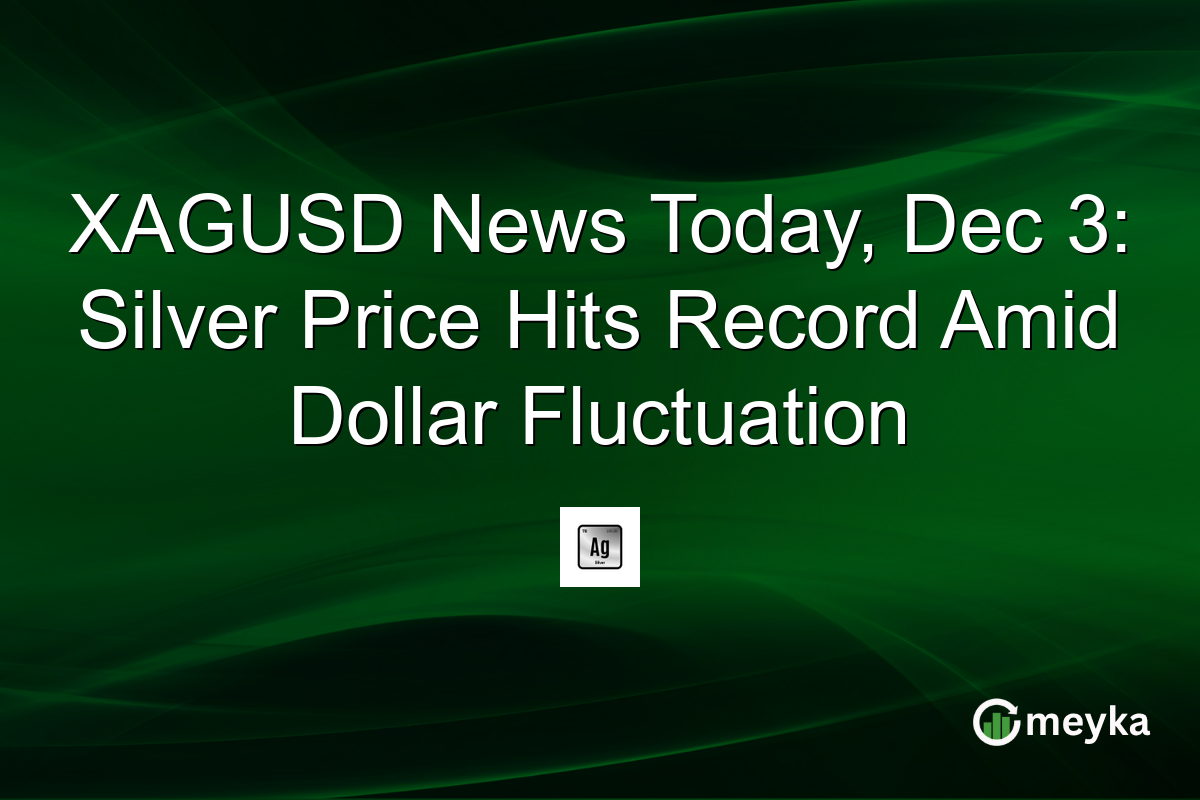 XAGUSD News Today, Dec 3: Silver Price Hits Record Amid Dollar Fluctuation