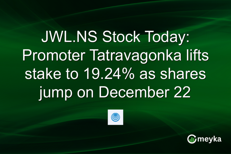 JWL.NS Stock Today: Promoter Tatravagonka lifts stake to 19.24% as shares jump on December 22