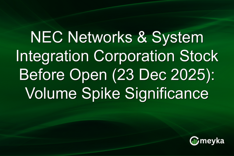 NEC Networks & System Integration Corporation Stock Before Open (23 Dec 2025): Volume Spike Significance