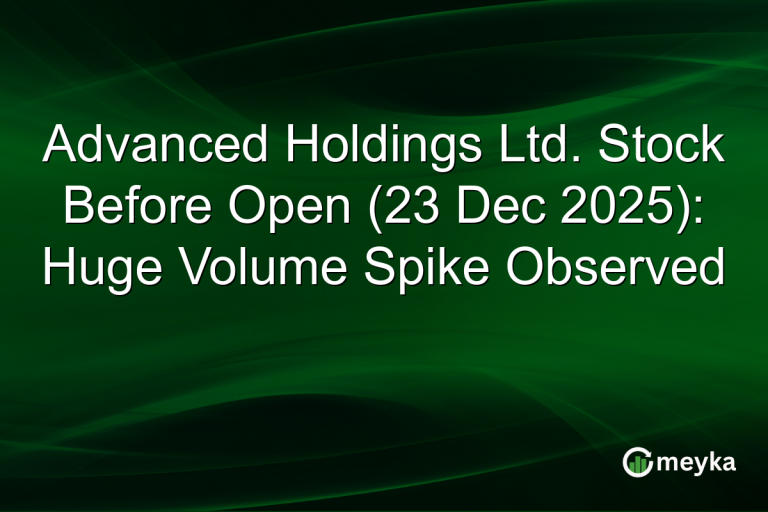 Advanced Holdings Ltd. Stock Before Open (23 Dec 2025): Huge Volume Spike Observed