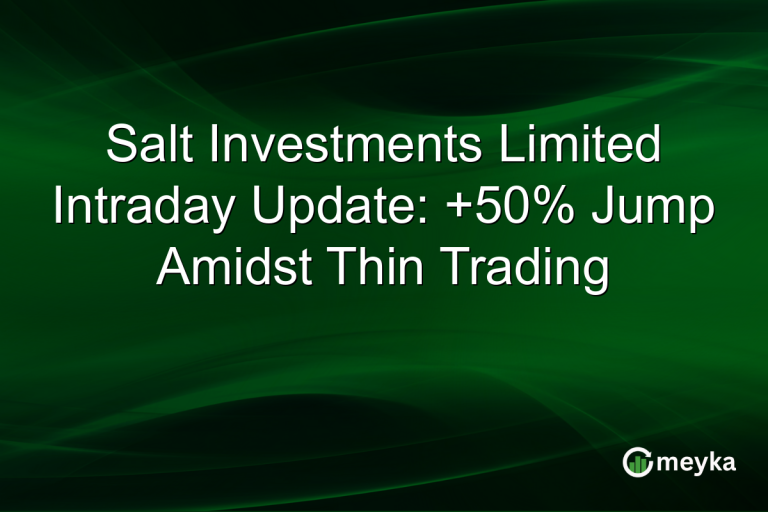 Salt Investments Limited Intraday Update: +50% Jump Amidst Thin Trading