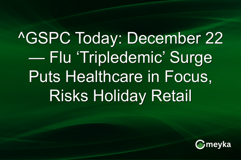 ^GSPC Today: December 22 — Flu ‘Tripledemic’ Surge Puts Healthcare in Focus, Risks Holiday Retail