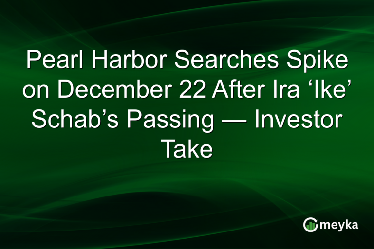 Pearl Harbor Searches Spike on December 22 After Ira ‘Ike’ Schab’s Passing — Investor Take