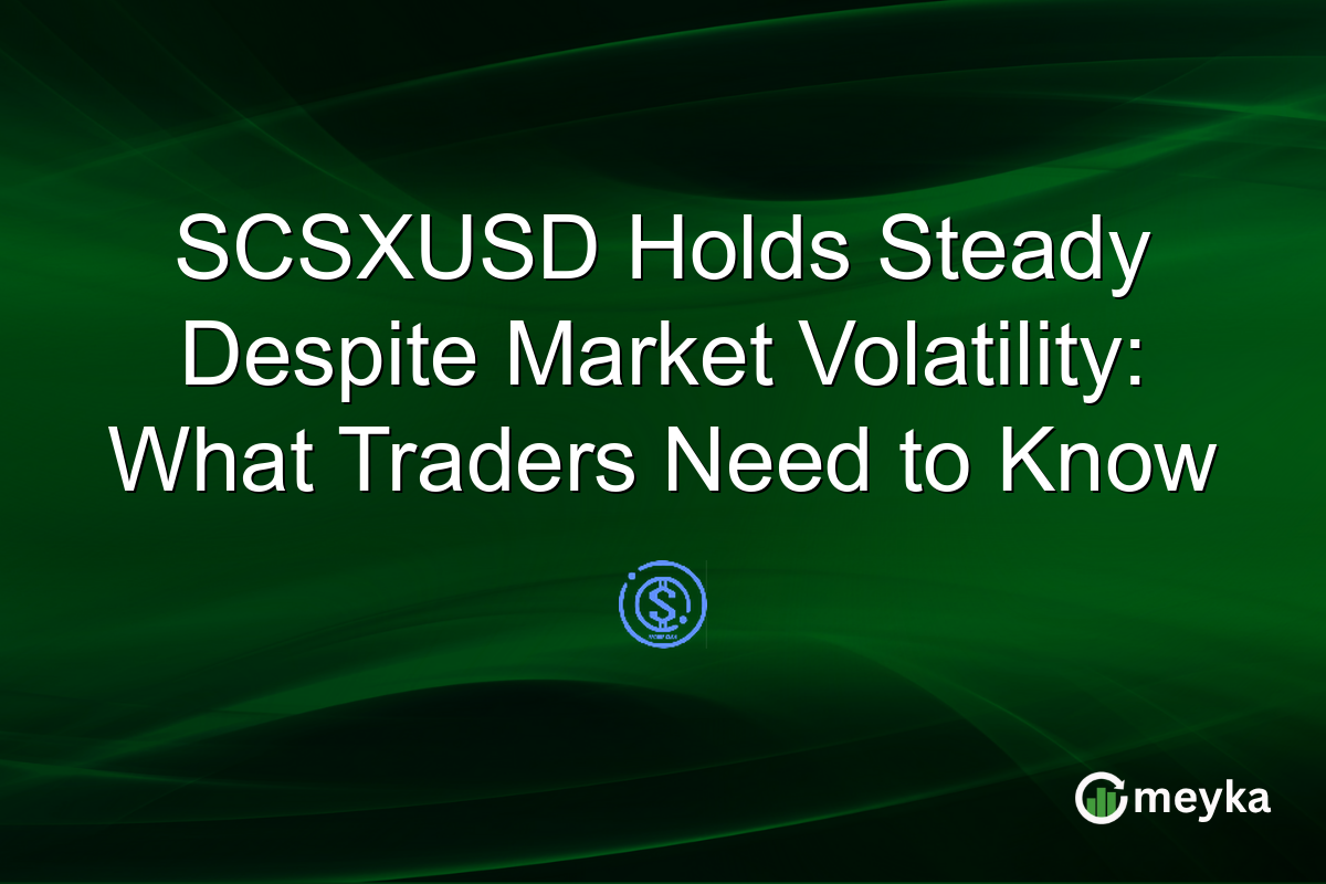SCSXUSD Holds Steady Despite Market Volatility: What Traders Need to Know