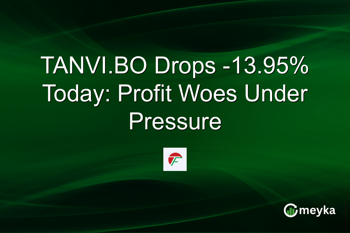TANVI.BO Drops -13.95% Today: Profit Woes Under Pressure