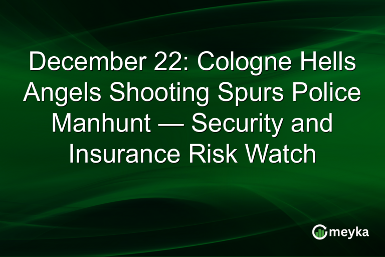 December 22: Cologne Hells Angels Shooting Spurs Police Manhunt — Security and Insurance Risk Watch