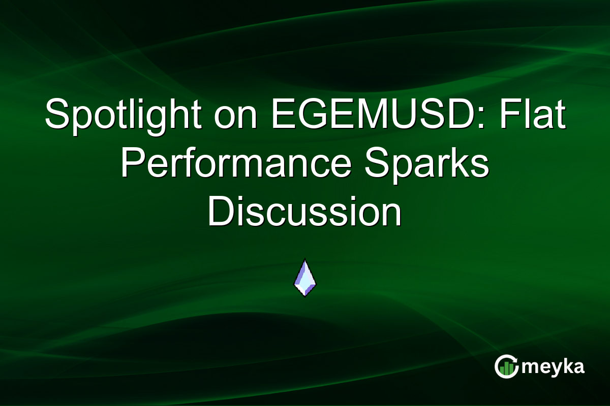 Spotlight on EGEMUSD: Flat Performance Sparks Discussion