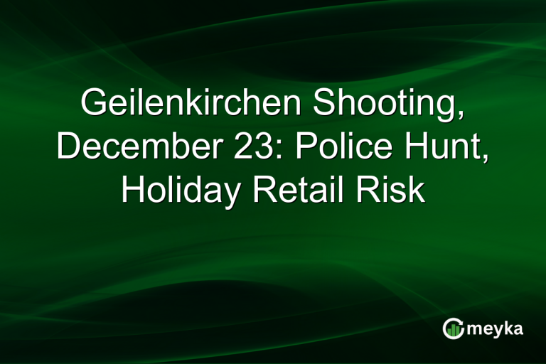 Geilenkirchen Shooting, December 23: Police Hunt, Holiday Retail Risk