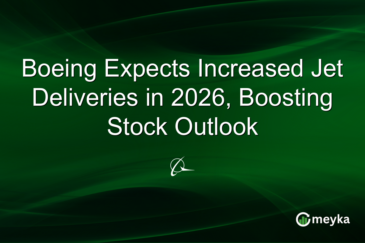 Boeing Expects Increased Jet Deliveries in 2026, Boosting Stock Outlook