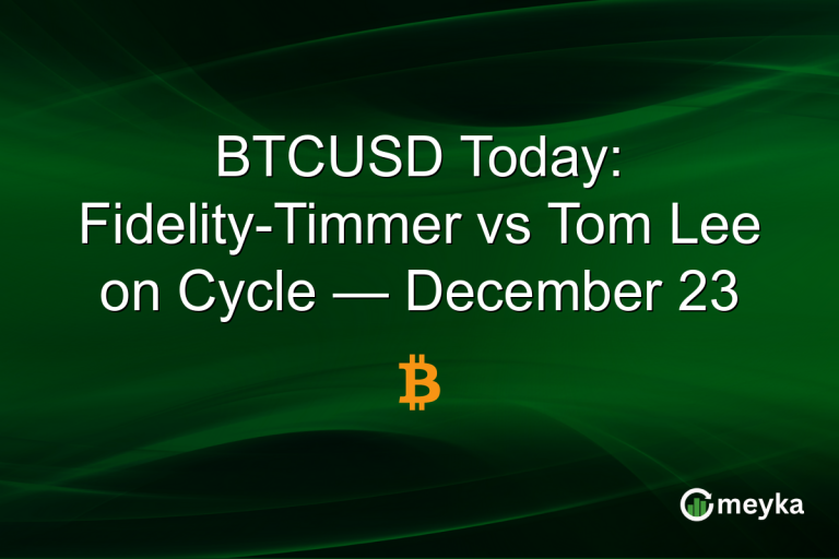 BTCUSD Today: Fidelity-Timmer vs Tom Lee on Cycle — December 23