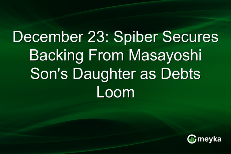 December 23: Spiber Secures Backing From Masayoshi Son's Daughter as Debts Loom