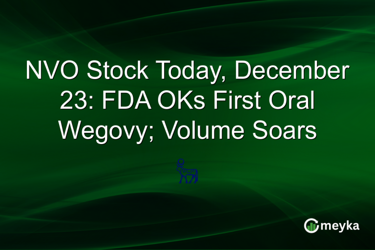 NVO Stock Today, December 23: FDA OKs First Oral Wegovy; Volume Soars