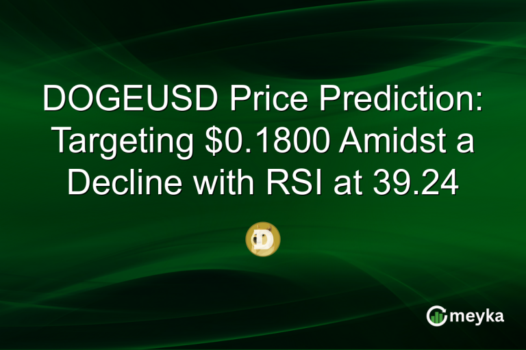 DOGEUSD Price Prediction: Targeting $0.1800 Amidst a Decline with RSI at 39.24