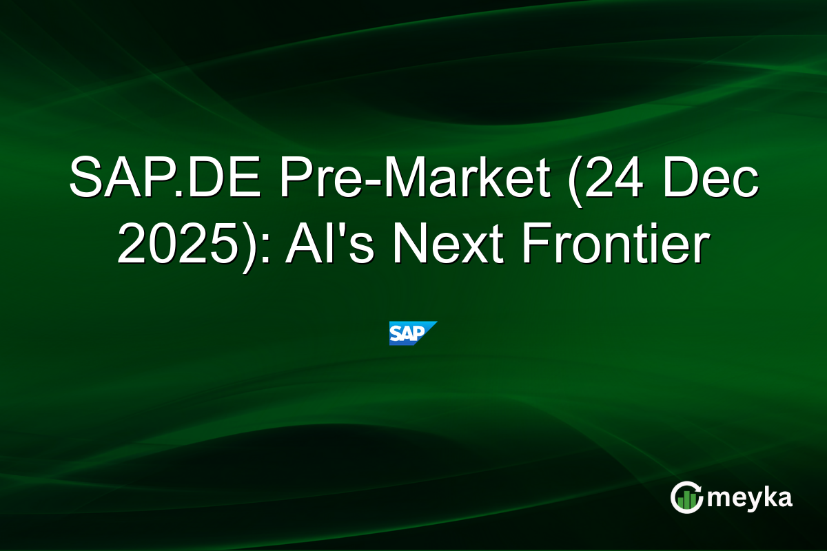 SAP.DE Pre-Market (24 Dec 2025): AI's Next Frontier