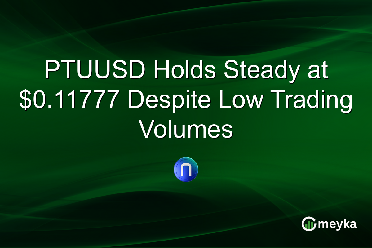 PTUUSD Holds Steady at $0.11777 Despite Low Trading Volumes