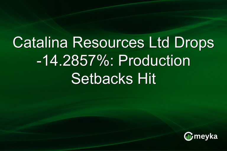 Catalina Resources Ltd Drops -14.2857%: Production Setbacks Hit