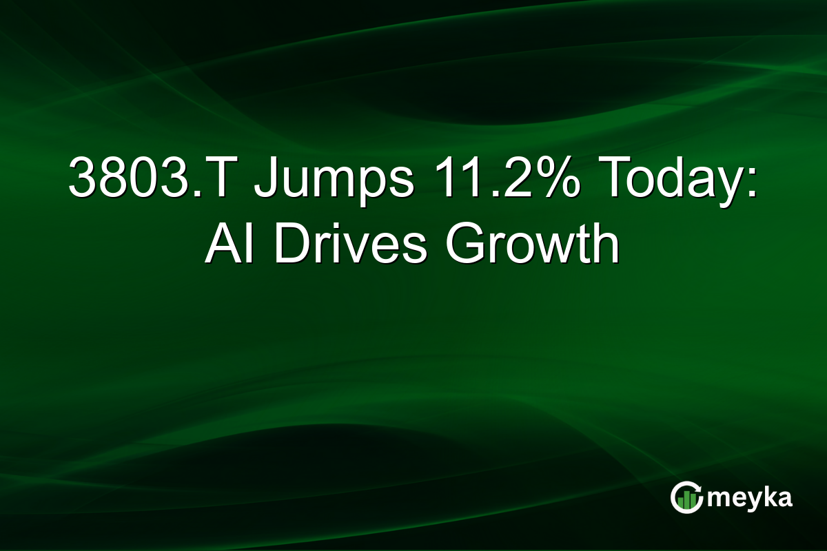 3803.T Jumps 11.2% Today: AI Drives Growth