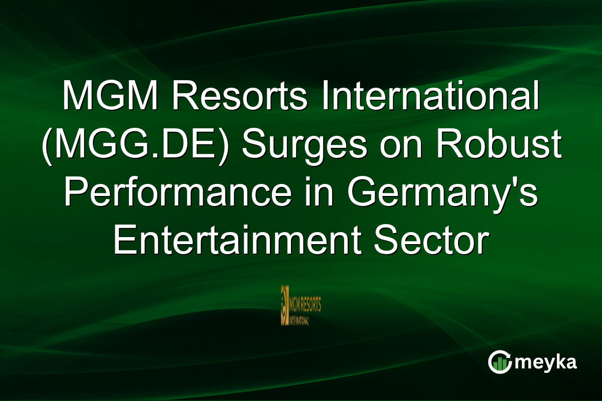 MGM Resorts International (MGG.DE) Surges on Robust Performance in Germany's Entertainment Sector