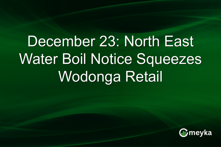 December 23: North East Water Boil Notice Squeezes Wodonga Retail