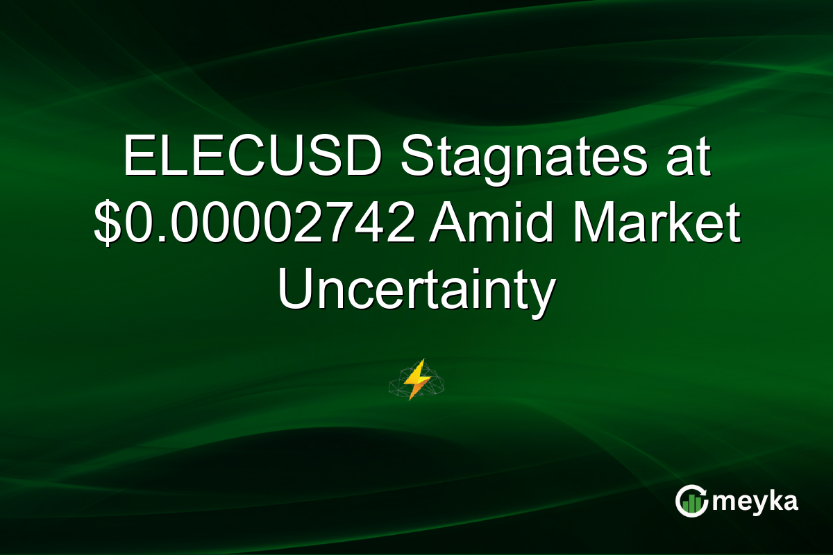 ELECUSD Stagnates at $0.00002742 Amid Market Uncertainty