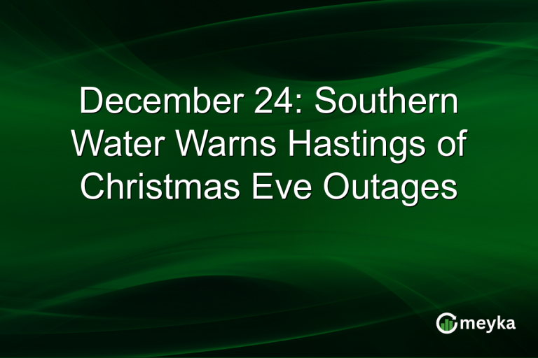 December 24: Southern Water Warns Hastings of Christmas Eve Outages