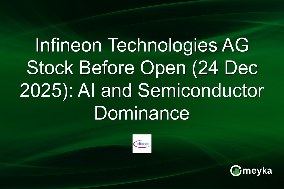Infineon Technologies AG Stock Before Open (24 Dec 2025): AI and Semiconductor Dominance
