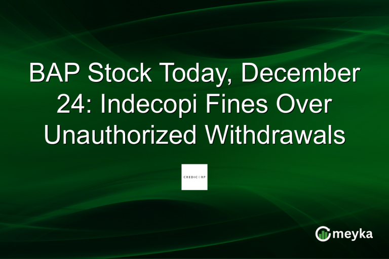 BAP Stock Today, December 24: Indecopi Fines Over Unauthorized Withdrawals