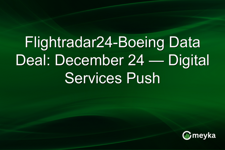 Flightradar24-Boeing Data Deal: December 24 — Digital Services Push