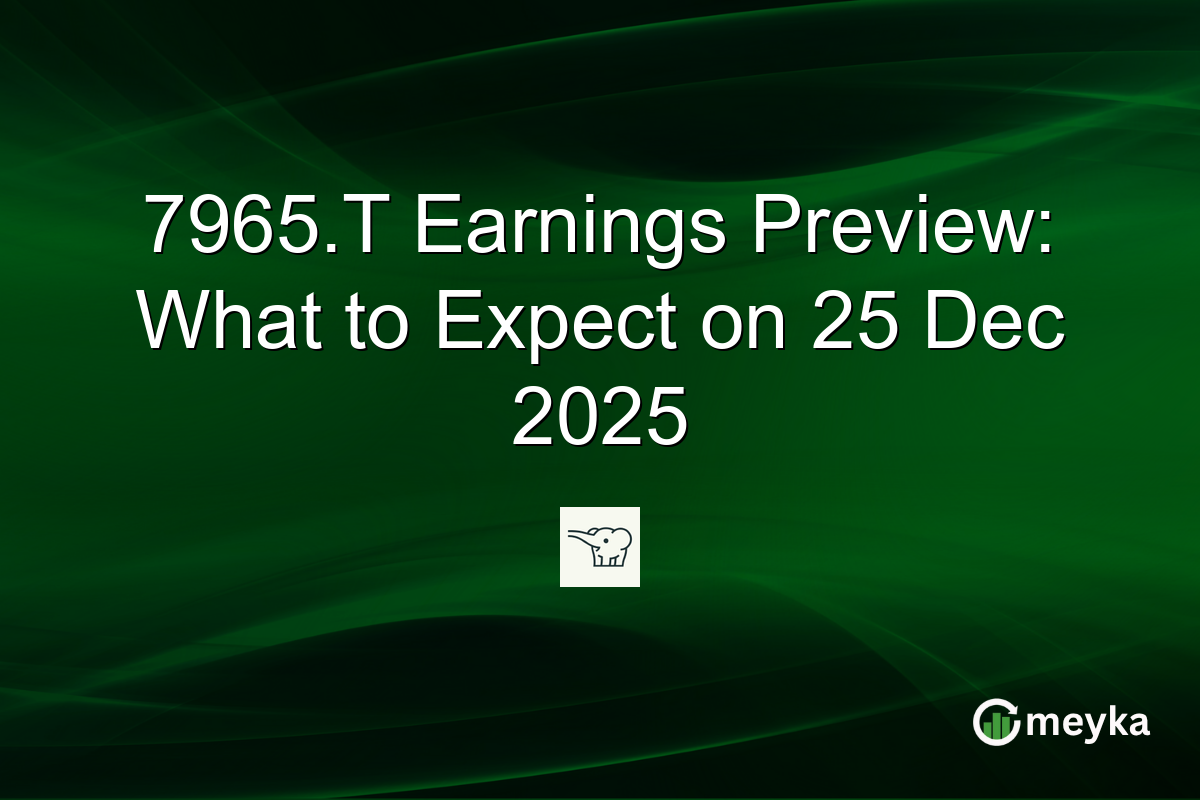 7965.T Earnings Preview: What to Expect on 25 Dec 2025