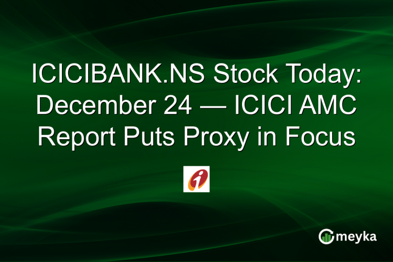 ICICIBANK.NS Stock Today: December 24 — ICICI AMC Report Puts Proxy in Focus