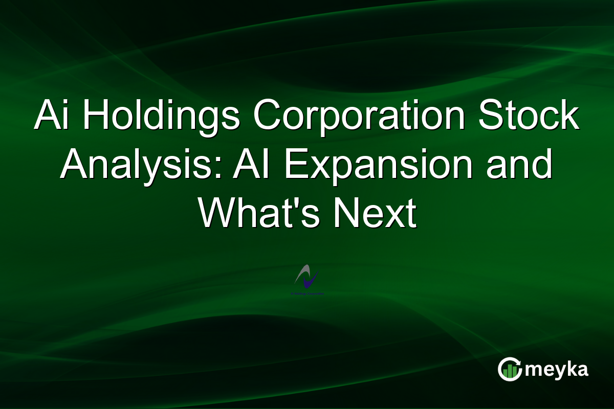 Ai Holdings Corporation Stock Analysis: AI Expansion and What's Next