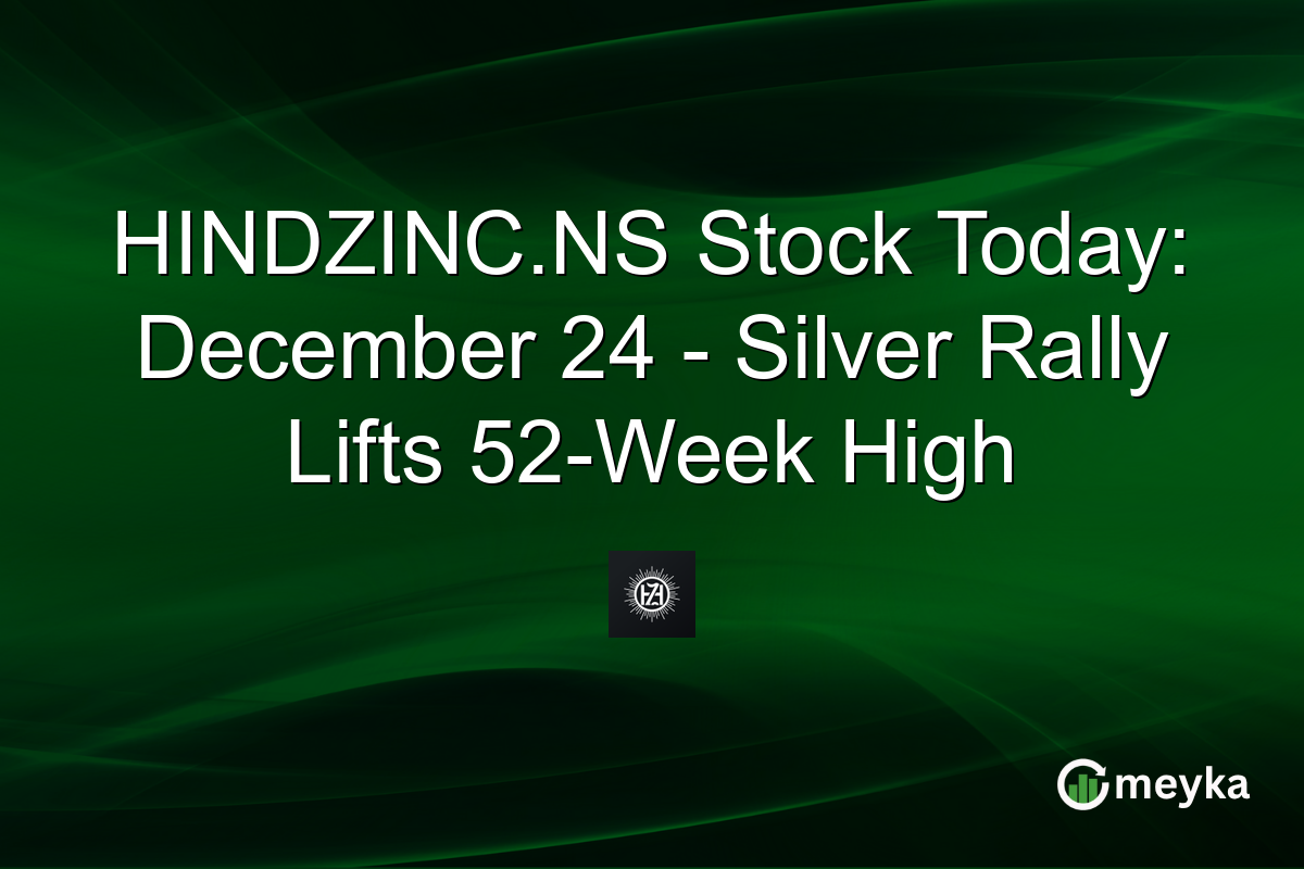 HINDZINC.NS Stock Today: December 24 - Silver Rally Lifts 52-Week High