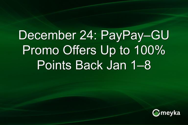 December 24: PayPay–GU Promo Offers Up to 100% Points Back Jan 1–8