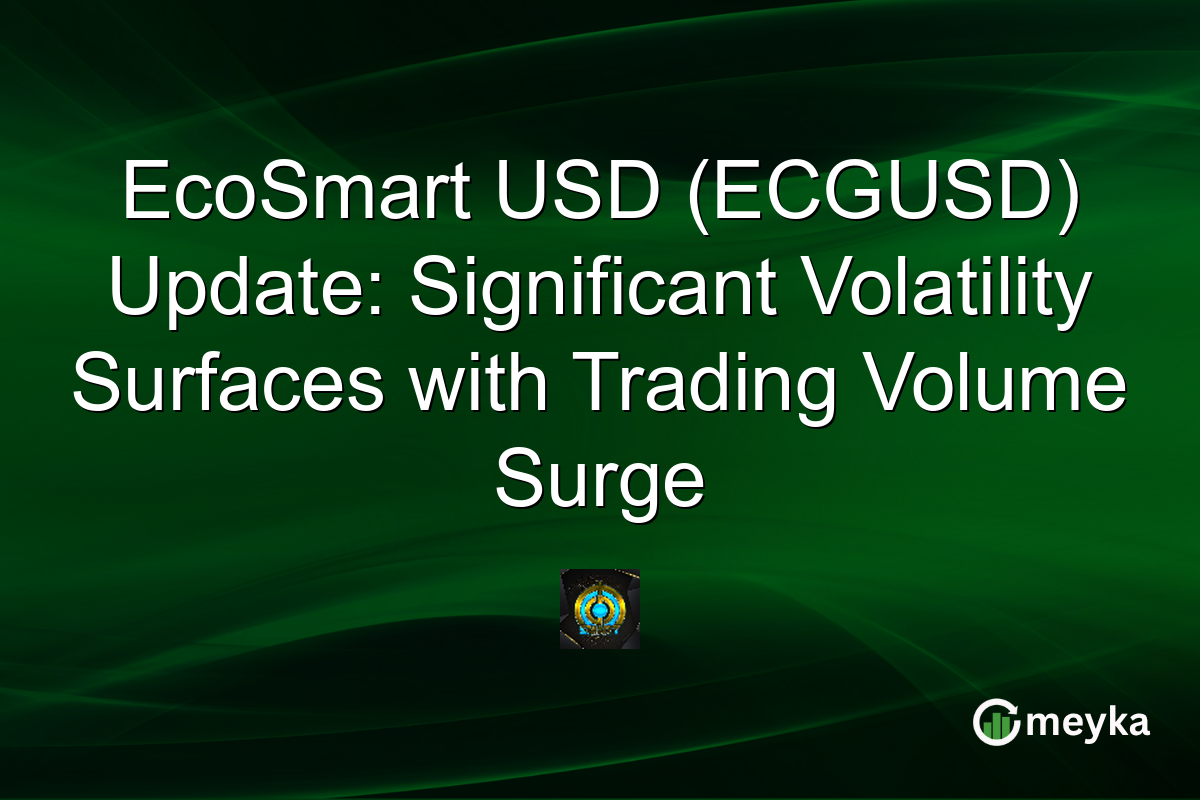 EcoSmart USD (ECGUSD) Update: Significant Volatility Surfaces with Trading Volume Surge