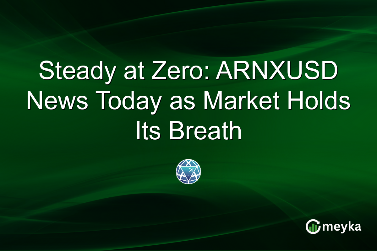 Steady at Zero: ARNXUSD News Today as Market Holds Its Breath