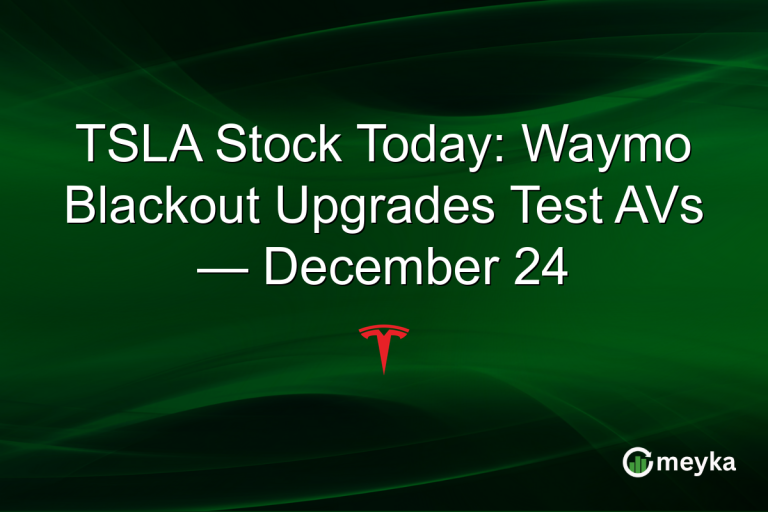 TSLA Stock Today: Waymo Blackout Upgrades Test AVs — December 24