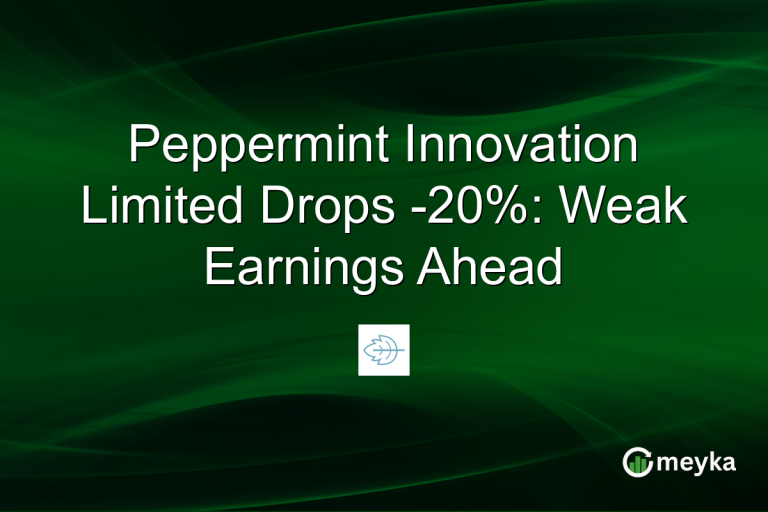Peppermint Innovation Limited Drops -20%: Weak Earnings Ahead
