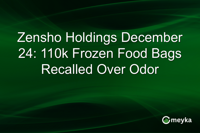 Zensho Holdings December 24: 110k Frozen Food Bags Recalled Over Odor