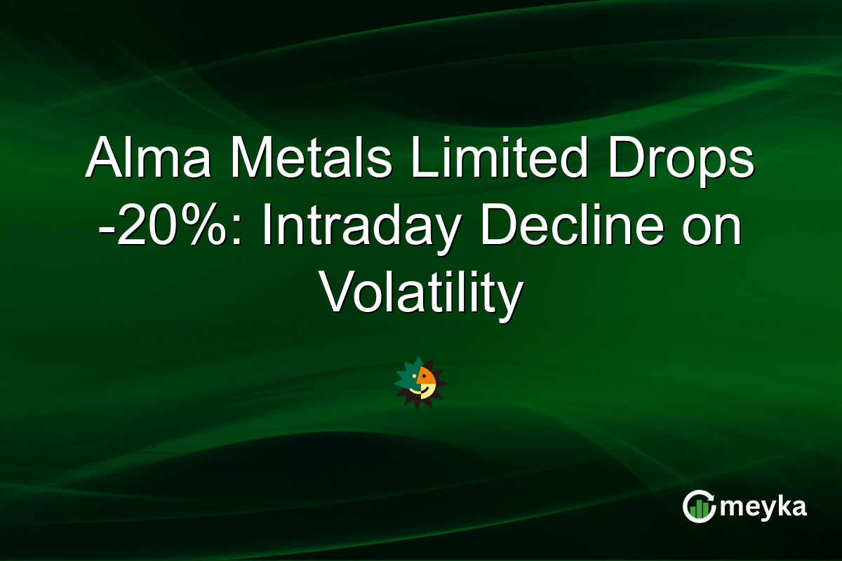Alma Metals Limited Drops -20%: Intraday Decline on Volatility