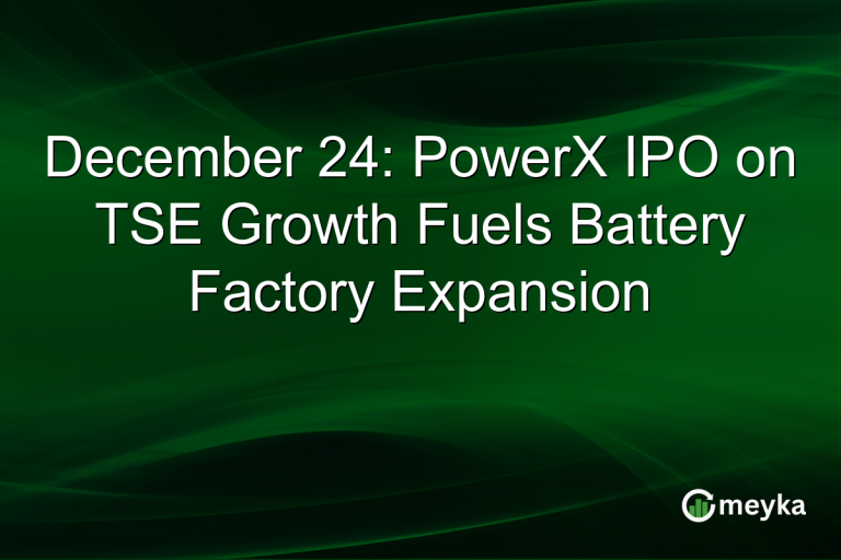 December 24: PowerX IPO on TSE Growth Fuels Battery Factory Expansion