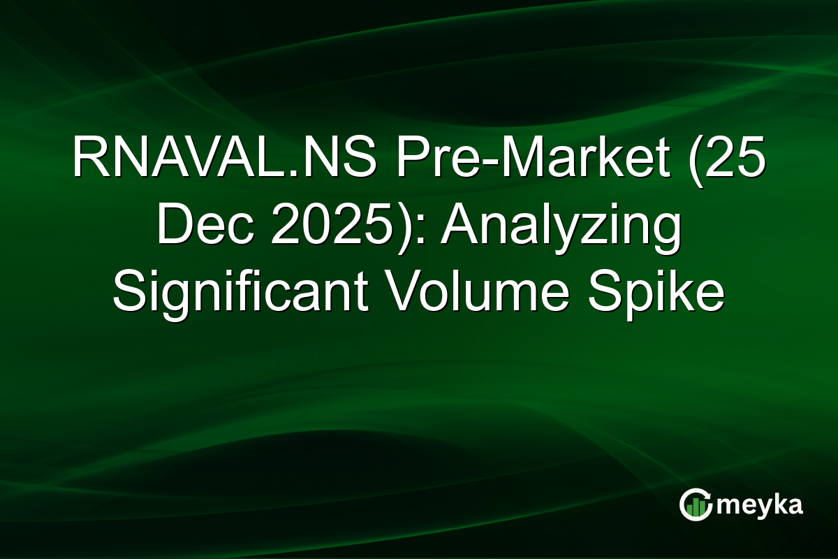 RNAVAL.NS Pre-Market (25 Dec 2025): Analyzing Significant Volume Spike