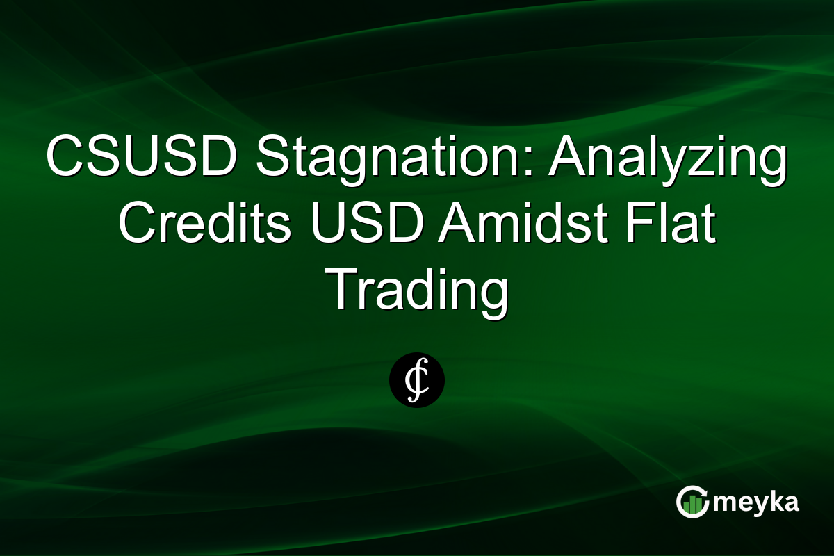 CSUSD Stagnation: Analyzing Credits USD Amidst Flat Trading