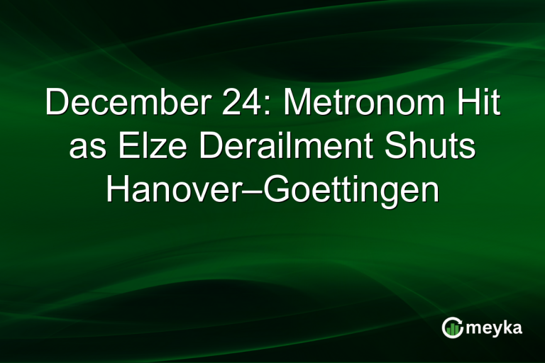 December 24: Metronom Hit as Elze Derailment Shuts Hanover–Goettingen