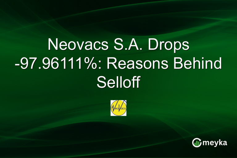 Neovacs S.A. Drops -97.96111%: Reasons Behind Selloff